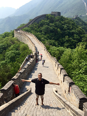 Allen on Great Wall